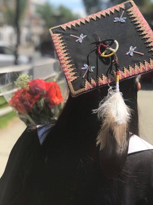 beaded grad cap